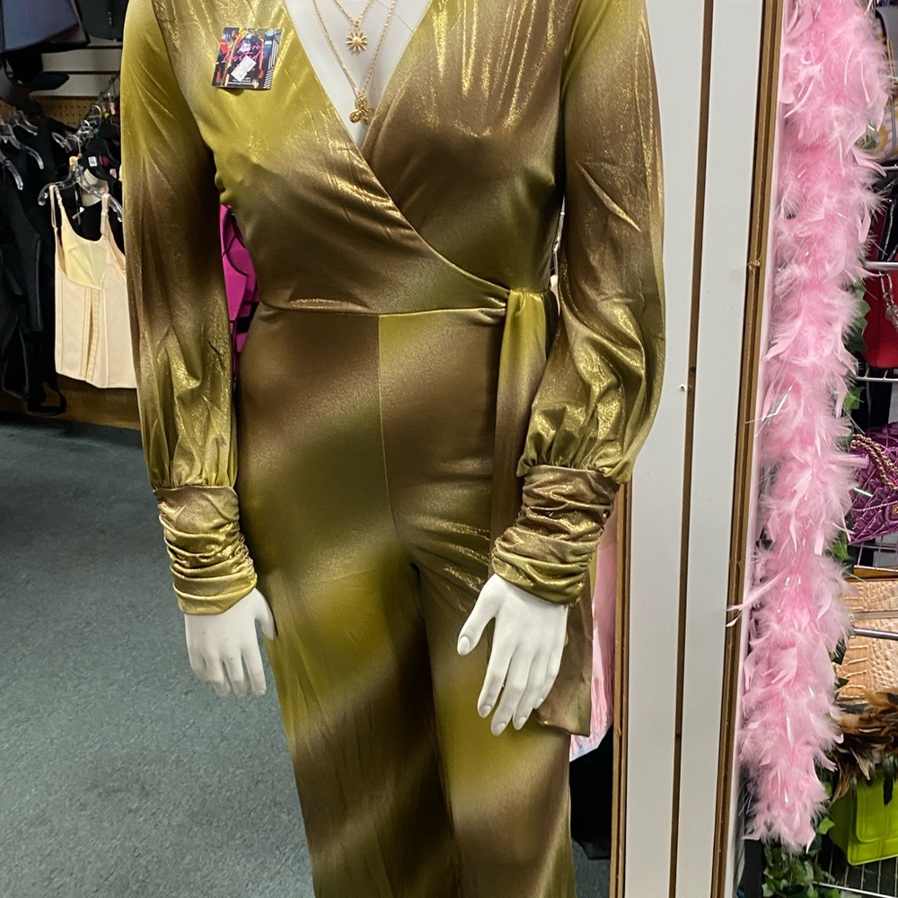 Elegant Gold Jumpsuit